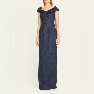 Rickie Freeman For Teri Jon New Twist Front Column Gown Size 8